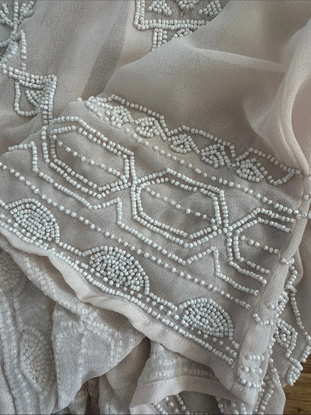 Free People Beaded Sheer Top
